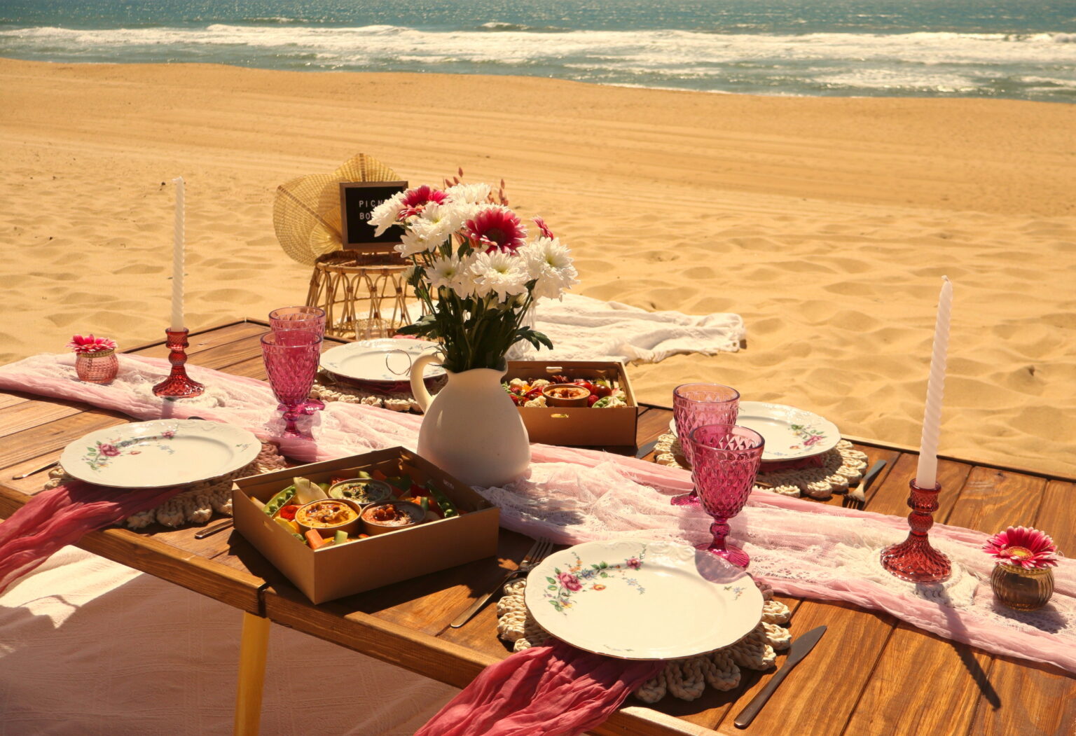 Picnic boheme à la plage